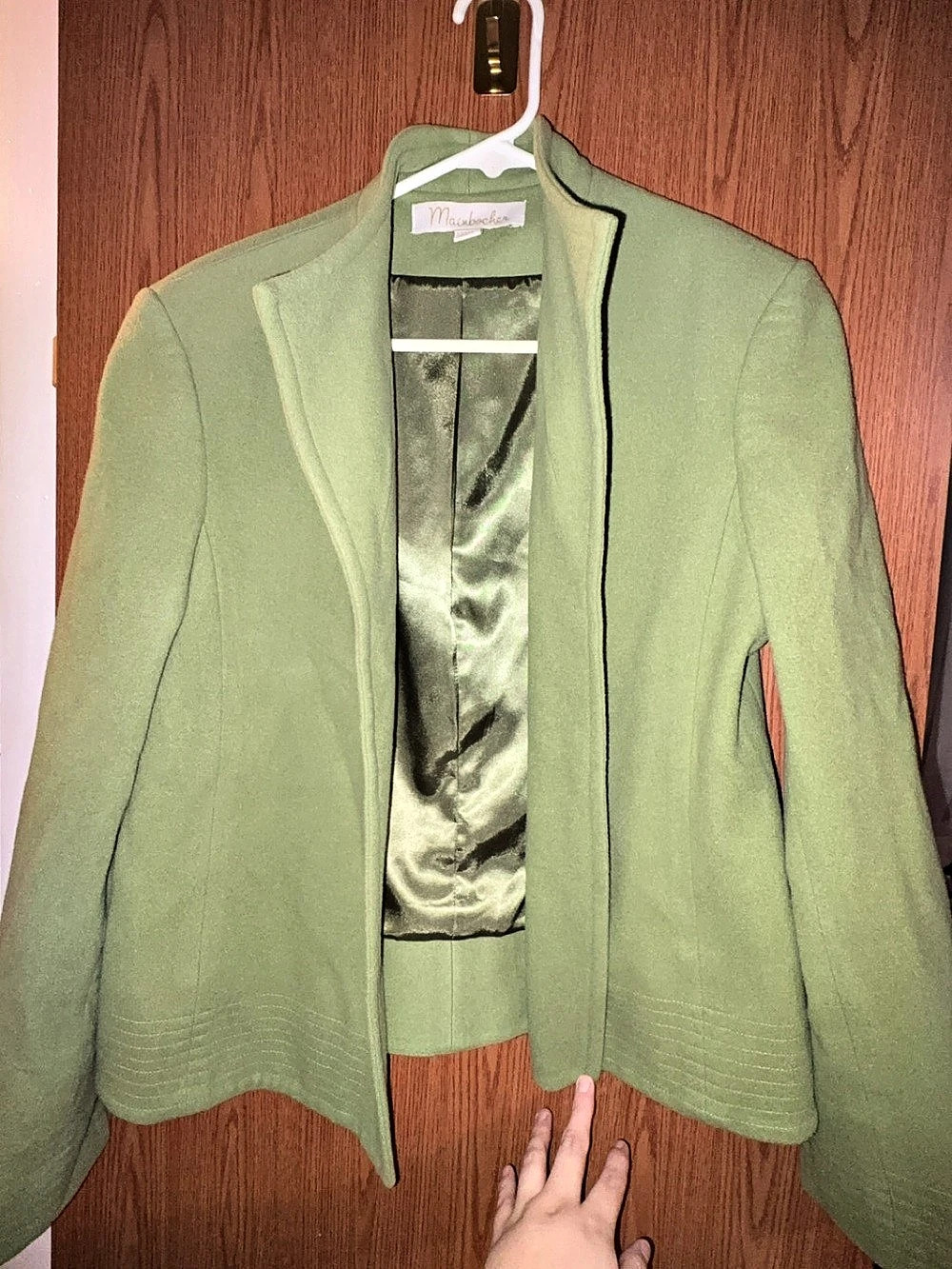 Mainbocher Women's Green Blazer Small
